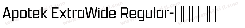 Apotek ExtraWide Regular字体转换